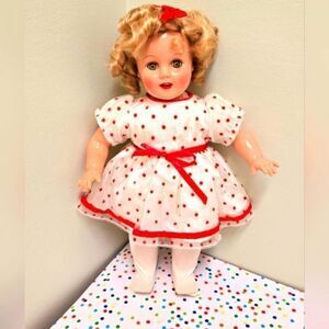 🎄🛍❤️VINTAGE SHINING STAR HORSMAN SHIRLEY TEMPLE DOLL 18 INCHES W/ CERTIFICATE